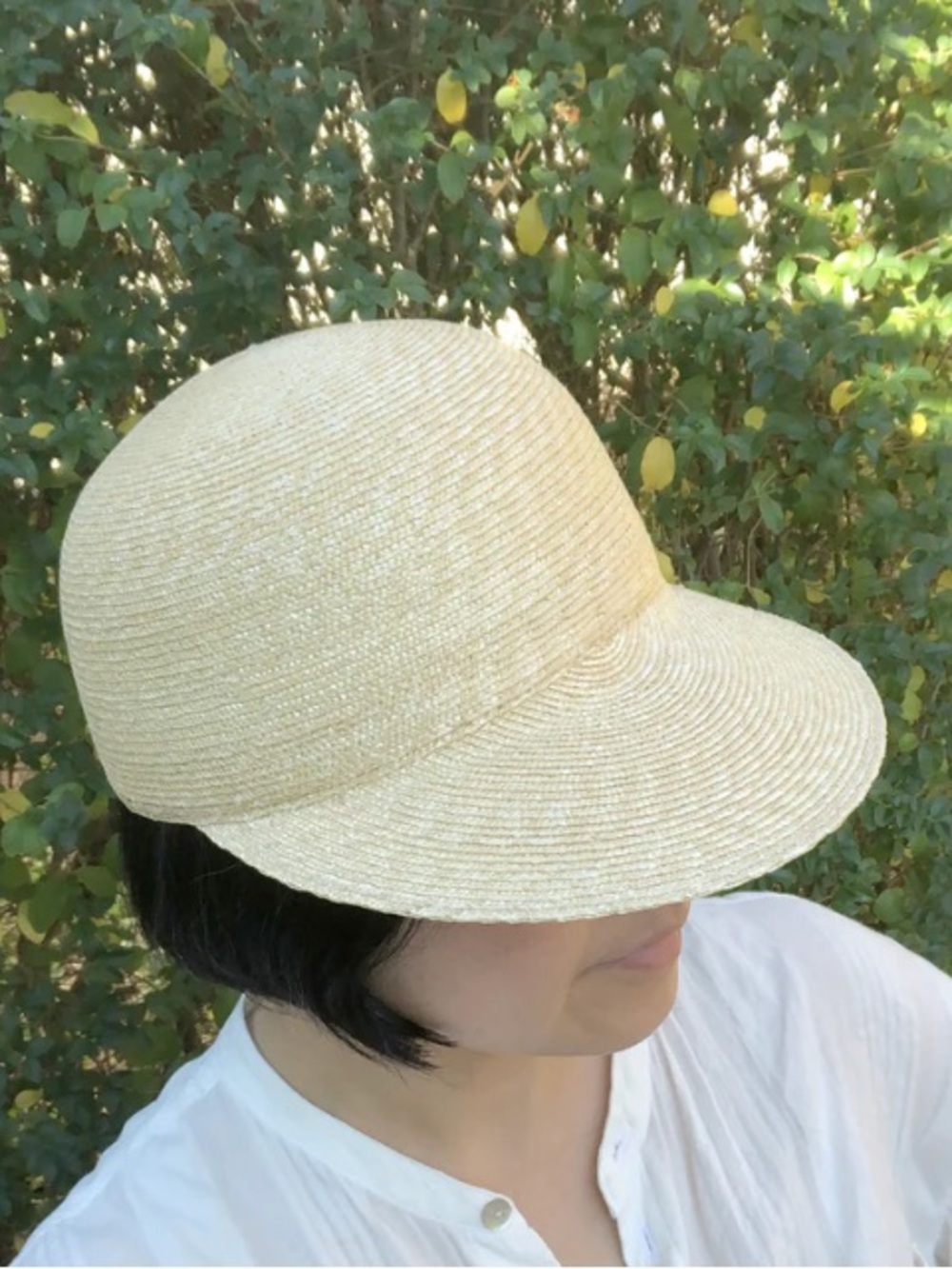 Baseball style straw hat - Picture 10 of 10